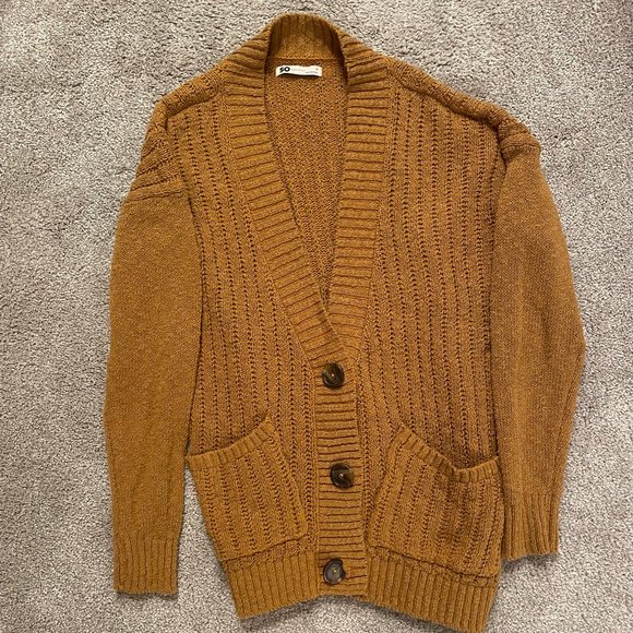 SO Button Front Cardigan - Picture 2 of 3